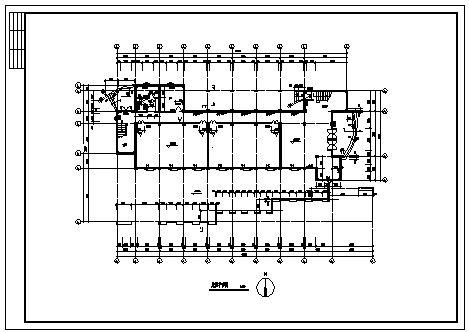 某市四层框架结构文化广场管理用房建筑施工cad图_文化广场管理用房施工-图二