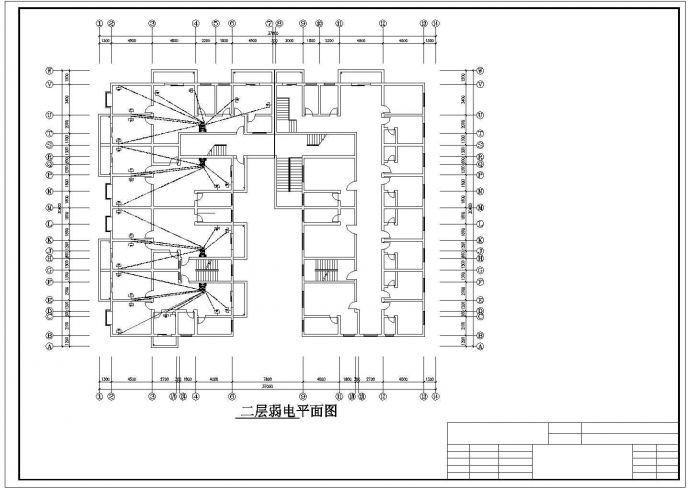 某6层凹型商住楼给排水设计cad施工图（含电气设计，含设计说明）_图1