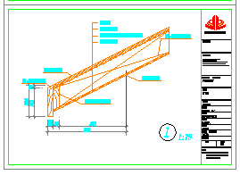 上海崇明岛某单层木屋建筑设计cad施工图纸（结构设计）_图1