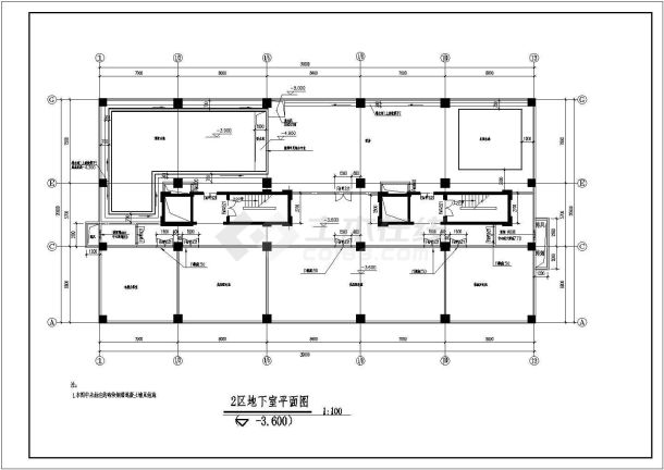 一小高层住宅布置详情cad图-图一