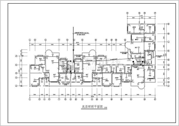 某集团职工住宅楼电气CAD详细设计施工图-图二