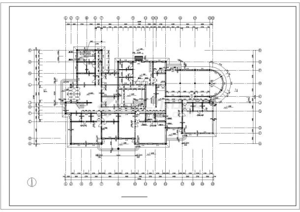 重庆万州区某1400平米2层私立幼儿园建筑设计CAD图纸-图二