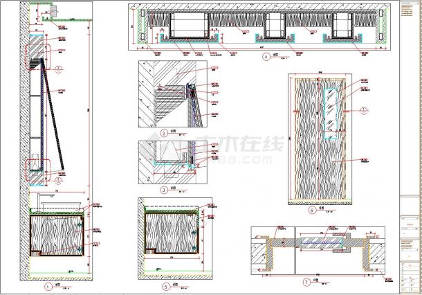 高层办公楼公区商业施工图CAD图纸-图二
