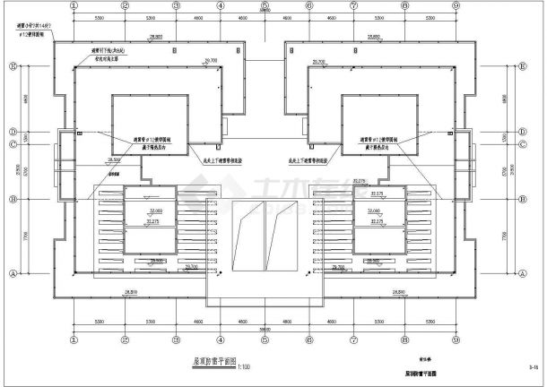 某8层商住楼电气CAD设计大样图-图二