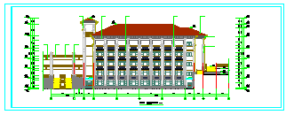 某一所24班4078㎡四层小学教学楼设计施工图纸(全套图纸、带效果图)_图1