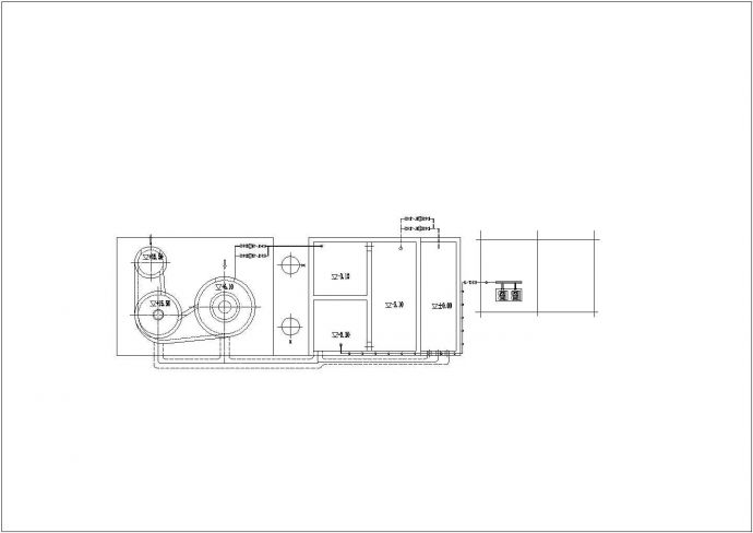 除尘器设计_喷淋脱硫除尘器设备CAD图纸_图1