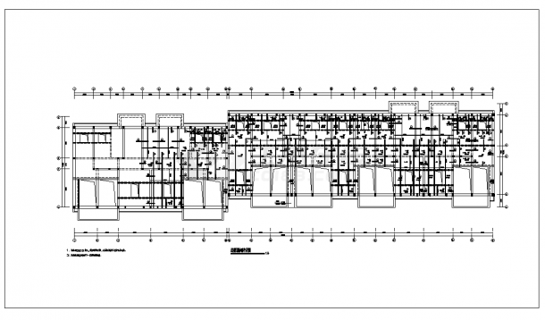 南京6层砖混住宅楼结构设计施工cad图纸-图二