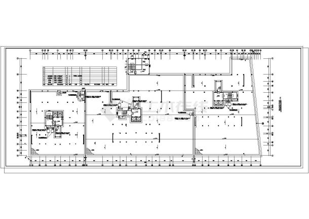 商业广场商住楼空调通风防排烟系统设计施工图（中央集中式空调）-图一