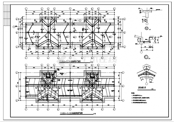 夏威夷5层砖混住宅楼结构设计施工cad图纸，含设计说明-图一