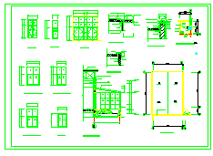 某中学操场与食堂建施设计CAD图纸-图二