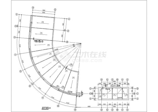 某长30米 宽3.84米工艺品厂大门设计cad全套建施图-图一