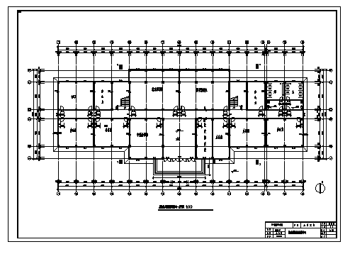 土木工程毕业设计_办公楼设计_5000平米五层框架结构办公楼建施cad图(含计算书，毕业设计)-图二