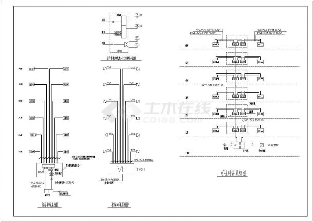 杭州某多层住宅CAD电气设计施工完整图-图二