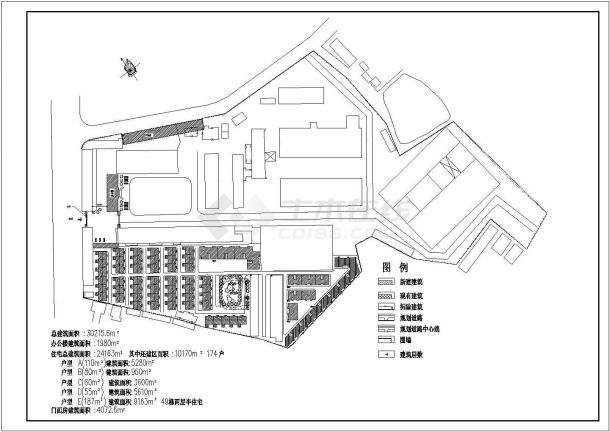 某地区工业总平面布置规划详细设计方案施工CAD图纸-图一