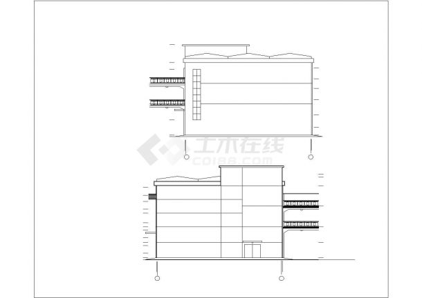 厂房设计_某地区公司混凝土厂房建筑详细设计方案施工CAD图纸-图二