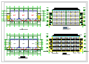 某学校教学楼CAD建筑设计施工图纸-图二