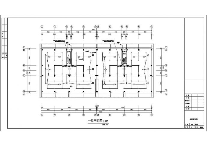 某多层小区住宅楼CAD电气设计施工图纸_图1