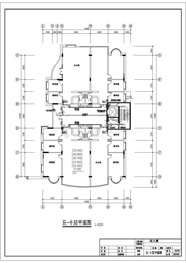 某小高层电气CAD大样完整详细设计图-图一