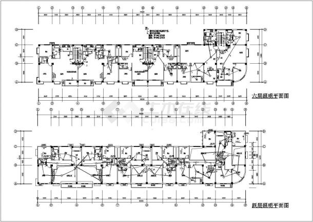 某商住楼电气CAD设计大样完整施工图-图二