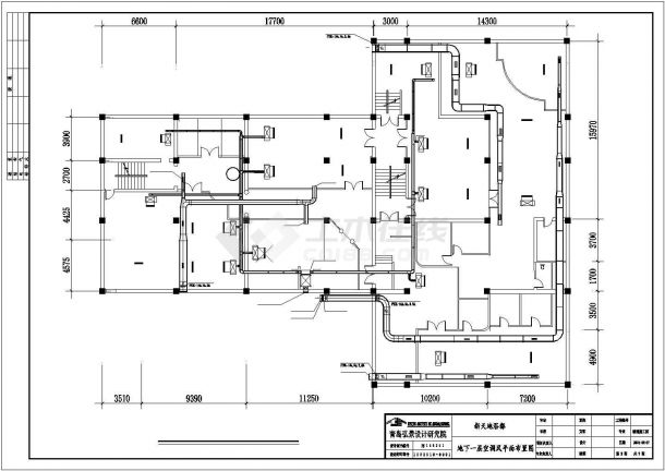 某新天地中央空调CAD设计大样全套电气图纸-图一