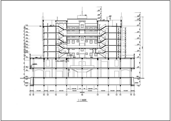 某地区农贸市场建筑详细设计方案施工CAD图纸_图1