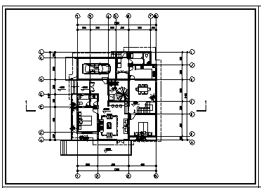 别墅设计_某二层传统与现代风格相结合乡村别墅建筑施工cad图，含效果图-图二