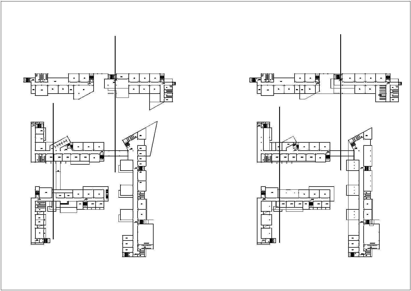 某校园规划与建筑单体设计CAD大样剖面设计图纸