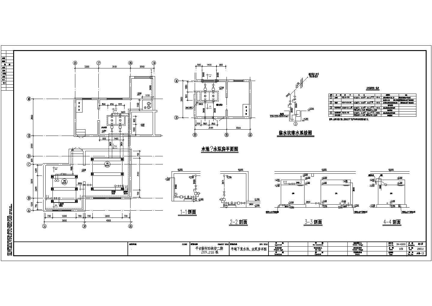 某地区普通住宅楼给排水详细设计方案施工CAD图纸