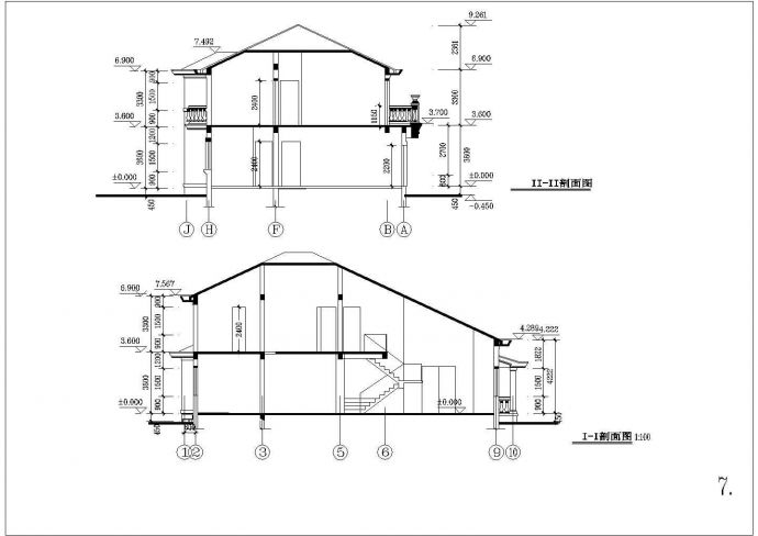某城市小区欧式豪华别墅设计施工方案CAD图纸_图1