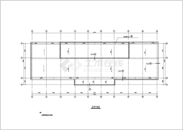 办公楼设计_大型高层办公楼设计平立剖面施工CAD图-图一