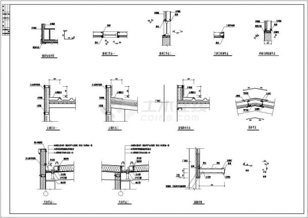 某地区生产车间建筑详细设计方案施工CAD图纸-图二