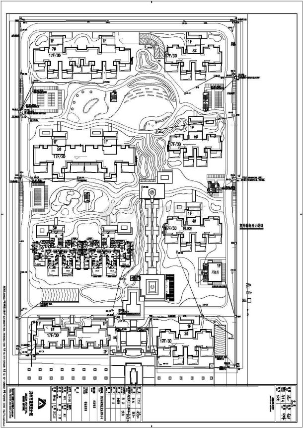 某17层建筑智能化电气设计施工方案CAD图纸-图一