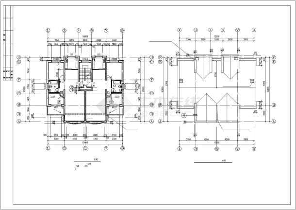某经典地中海风格多层别墅设计施工方案CAD图纸-图一