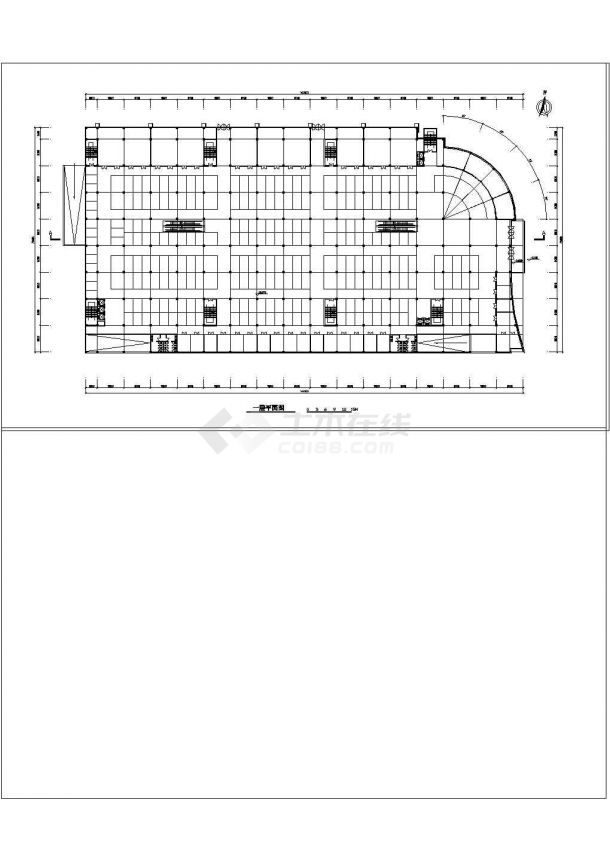 某地区市场建筑详细设计方案施工CAD图纸-图二