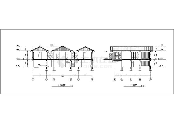 某经典欧洲风格多层私人别墅建筑设计施工方案CAD图纸-图一