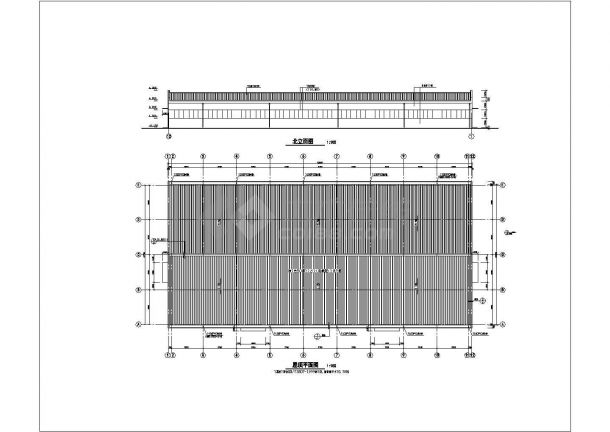 某地区水泥仓库建筑详细设计方案施工CAD图纸-图一