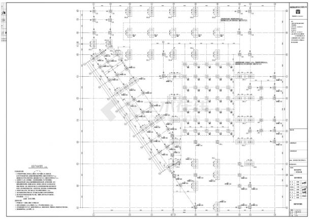 福州实验学校体艺综合楼结构施工CAD图-图一