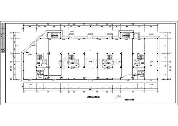 十七层住宅电气施工cad图(含照明电图，共二十三张)-图二
