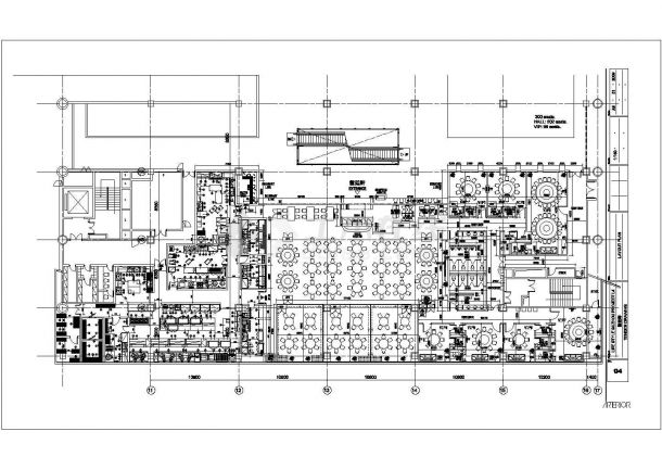 某火锅店设计CAD详细构造施工图平面全套图纸-图一
