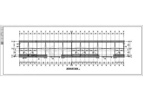 某商业街二层框架结构商业楼设计cad全套建筑施工图（含设计说明）-图二