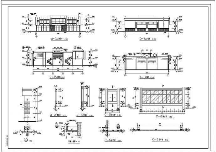 某新菜场CAD大样完整构造建筑设计施工图_图1