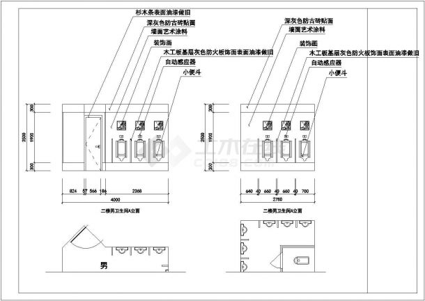 某秀水茶楼CAD大样详细构造设计完整施工图-图二
