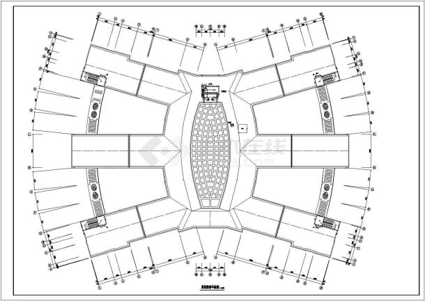 某医院医技楼电气施工图配电CAD设计构造平面图-图一