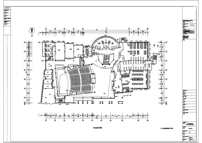某图书馆CAD室内设计构造完整施工图_图1
