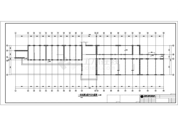 某四层砖混结构中学教学楼建筑抗震加固设计施工方案CAD图纸-图一