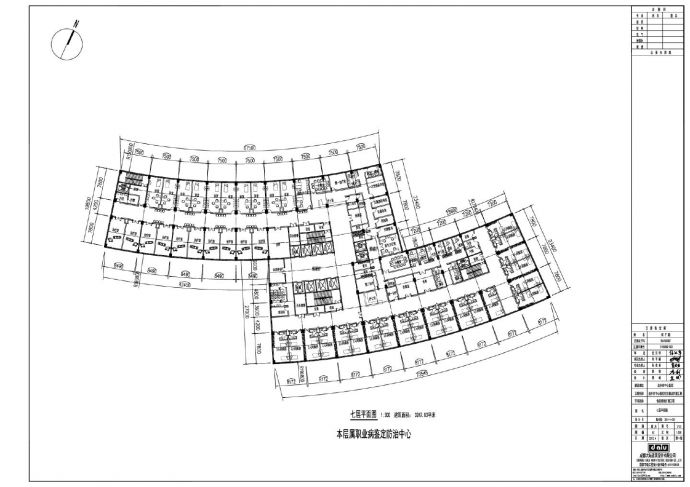 达州市中心医院住院部改扩建工程-平面CAD图_图1
