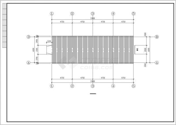 某在建工程活动板房设计施工方案CAD图纸-图二