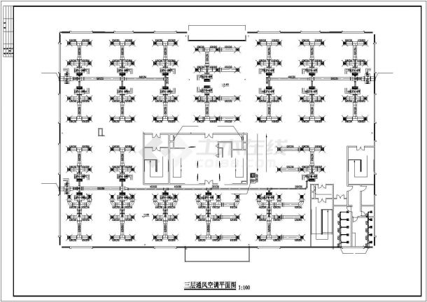 某综合楼空调布置设计施工方案CAD图纸-图一