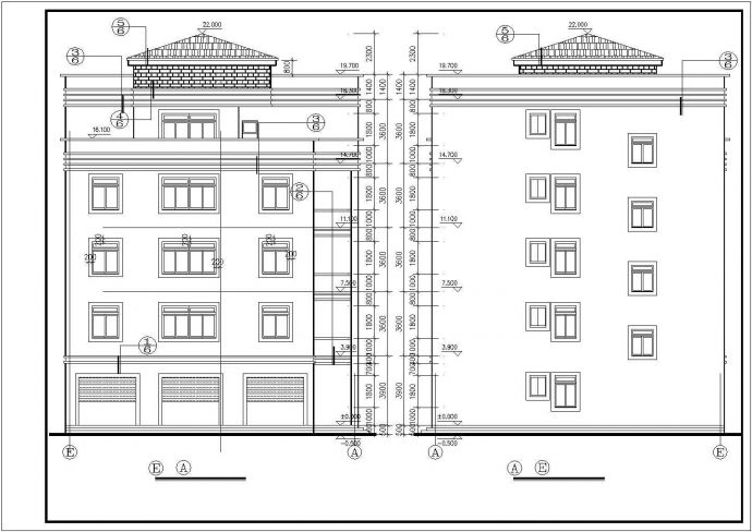 某旧村改造住宅楼结构建筑全套设计施工方案CAD图纸_图1