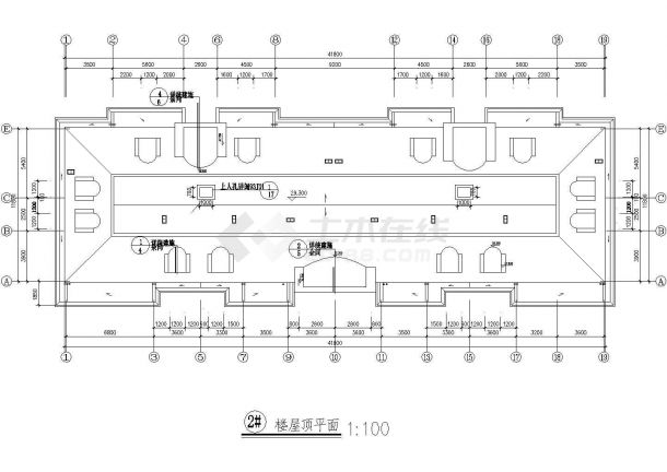 南京市某豪华小区高层住宅建筑施工设计cad图-图一